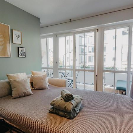 Traber Apartments Im Herzen Leipzigs Balkon Parkplatz Luaran gambar