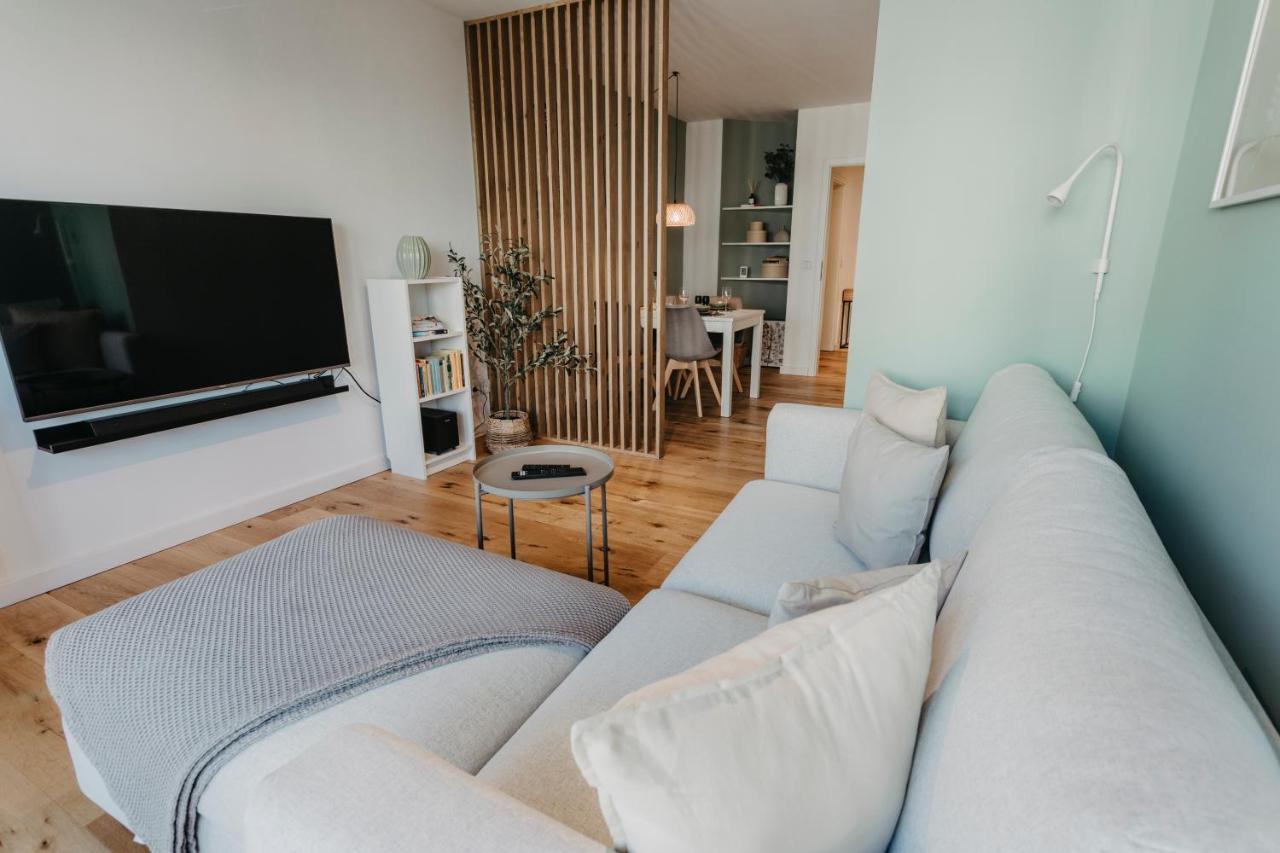 Traber Apartments Im Herzen Leipzigs Balkon Parkplatz Luaran gambar